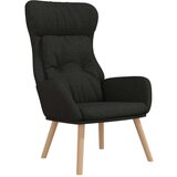  Stolica za opuštanje od tkanine crna | shoptok.hr