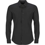 G-star Raw Srajce z dolgimi rokavi UNIFORM SLIM SHIRT L\S Črna