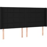  Krevet box spring s madracem LED crni 160x200 cm od tkanine | shoptok.hr