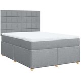 vidaXL krevet box spring s madracem svjetlosivi 140x200 cm od tkanine | shoptok.hr