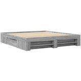 Okvir kreveta boja hrasta 180 x 200 cm od konstruiranog drva | shoptok.hr