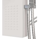 vidaXL Panel za tuš aluminij bele barve | Shoptok.si