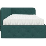  Kutni okvir kreveta Tamnozelena 90 x 200 cm tkanina | shoptok.hr