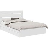  Postelja s shranjevanjem Bela 140 x 200 cm Konstruiran les, (5000106473) | Shoptok.si