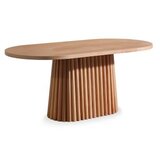 Hanah home atlantis - natural natural dining table & chairs set (4 pieces) | ePonuda.com