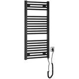 Aqualine električni radijator za kupatilo direct-e 300W 96x45 cm mat crne boje | Eponuda.com