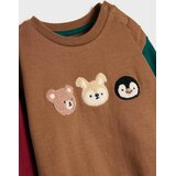 Sinsay Pamučni crewneck duks s 3D aplikacijama | shoptok.hr