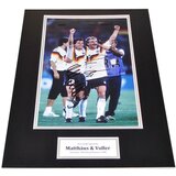 Matthaus and voller signed photo 16"x12" germany autograph memorabilia display coa Cene