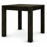  Hrastov stol 80 x 80 cm crne boje sa srebrnim efektom | shoptok.hr