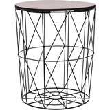  Klubska mizica črna Ø 47 cm | Shoptok.si