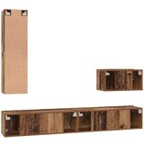  Set TV stalka 4 pcs Staro drvo Srednja Konstruirano drvo | shoptok.hr