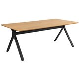 Actona Jedilna miza z mizno ploščo v hrastovem dekorju 100x200 cm Bristol – Cene