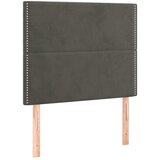 Box spring krevet s madracem tamnosivi 100x200 cm baršunasti | shoptok.hr