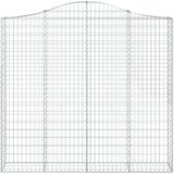  Lučne gabionske košare 4 kom 200x30x180/200cm pocinčano željezo | shoptok.hr