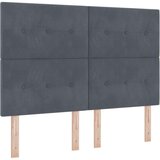  Naslon za glavu s gumbima Tamno siva 160 cm Baršun | shoptok.hr