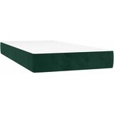 Box spring krevet s madracem tamnozeleni 90x190 cm baršunasti | shoptok.hr