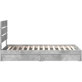  s od storage Betonski sivi 90 x 190 cm Konstruirano drvo | shoptok.hr