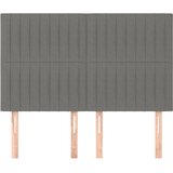  Uzglavlje tamno sivo 144x5x118/128 cm tkanina | shoptok.hr