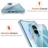 Techsuit Shockproof Clear Silicone prozorna maskica odporna na udarce za Honor 90 Lite | Shoptok.si