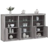 The Living Store Komoda z LED lučkami siva sonoma 181,5x37x100 cm - Komoda, (21442503) Cene