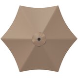  Vrtni suncobran 300 x 300 cm Poliester Pravokutni Sivosmeđa | Shoptok.si