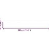  Balkonsko platno krem 90x700 cm 100 % poliestrski oxford | Shoptok.si