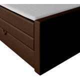 MID.YOU POSTELJA BOXSPRING 180 cm x 200 cm , les, kovina, tekstil rjava | Shoptok.si