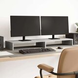 vidaXL Stalak za monitor boja betona 100x27x10 cm konstruirano drvo | shoptok.hr