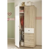 MID.YOU omara s klasičnimi vrati wiki baby, hrast, bela, š. 90cm | Shoptok.si
