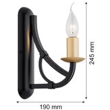  Argon 8355 - Zidna svetiljka LORENZO 1xE14/7W/230V | Eponuda.com