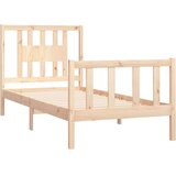  Posteljni okvir z vzglavjem trdna borovina 100x200 cm | Shoptok.si