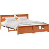  Okvir za krevet s uzglavljem Voštano smeđa 200 x 200 cm | shoptok.hr