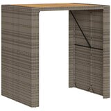  Vrtni barski stol s drvenom pločom sivi 105x80x110 cm poliratan | Eponuda.com