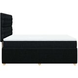  Krevet s oprugama i madracem crni 140x200 cm od tkanine | shoptok.hr