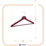  Drvena vješalica 3 kom. bordo | shoptok.hr