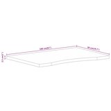  Ploča za radni stol zaobljena 160x50x2,5 cm od drva manga | shoptok.hr