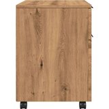 vidaXL pisarniška omarica na kolesih artisan hrast 45x38x54cm inž. les | Shoptok.si
