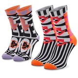 Zooksy Set 2 parov nisex visokih nogavic u Fluo Love&Respect Pisana | Shoptok.si
