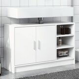  The Living Store Omarica za umivalnik bela 90x29x55 cm inženirski les - Omarica Za Umivalnik, (21486577) Cene