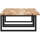  Zidna polica za umivaonik od čelika i masivnog bagremovog drva Smeđa 140 x 60 x 2 cm | shoptok.hr