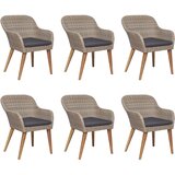  7-dijelni vrtni blagovaonski set smeđi | shoptok.hr