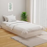 Furnova Posteljni okvir bel iz trdnega lesa 100x200 cm, (21936178) Cene