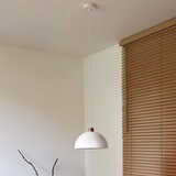  Duolla - Luster na kablu IRONLINE 1xE27/15W/230V Ø 27 cm bela/bakrena | Eponuda.com