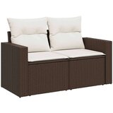  6-dijelni set vrtnih sofa od poliratana s jastucima smeđi | shoptok.hr