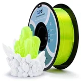 translucent pla filament 1.75 mm - fluo yellow