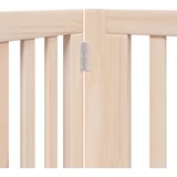  Vrata za pse s vratašcima 4 panela sklopiva 320 cm drvo topole | shoptok.hr