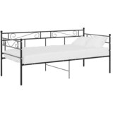 Maison Chic Posteljni okvir - Enojna postelja - Postelja za odrasle črn kovinski 90x200 cm-J8516, (21774049) | Shoptok.si
