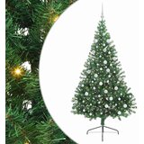 vidaXL Umjetna preddekorirana božićna jelka Zelena 180 cm PVC, (5000072691) | Shoptok.si