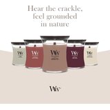 WoodWick Crystal Ginger dišeča sveča z lesenim stenjem 275 g | Shoptok.si