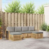  Setovi sofa 6 pcs Bijela i svjetlosiva 249 x 122,5 x 73 cm | shoptok.hr